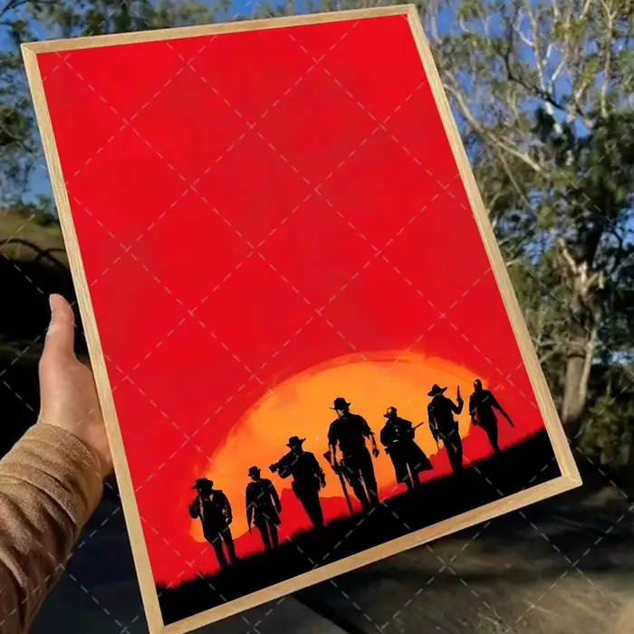 Affiche imprimée du jeu Red Dead Redemption 2, décoration murale pour chambre à coucher, décoration 