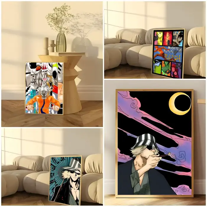 B-Bleach Urban Vibe Poster Décoration murale autocollante HD de qualité supérieure – à peler et coller