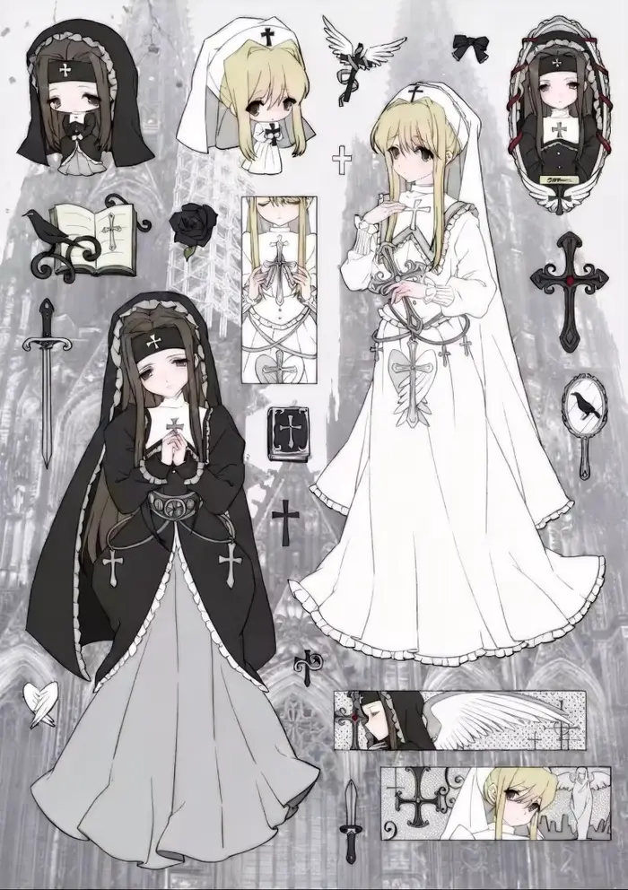 Autocollants mignons de style manga