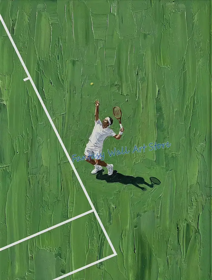 Affiche de tennis, peinture sur toile inspirée de la légende du sport, champion du monde de tennis, 
