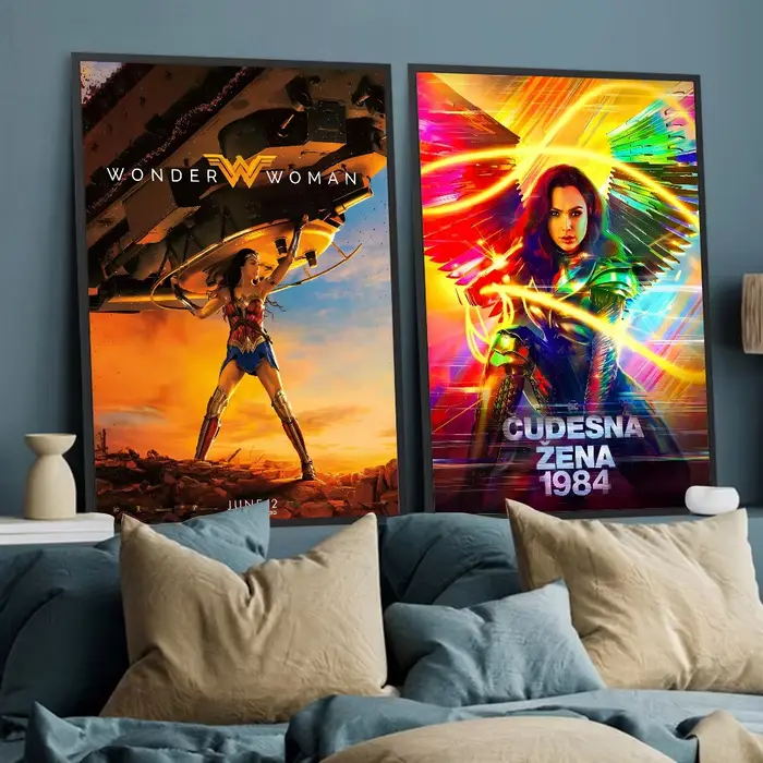 Autocollant Mural avec Imprimé de W Wonder Woman