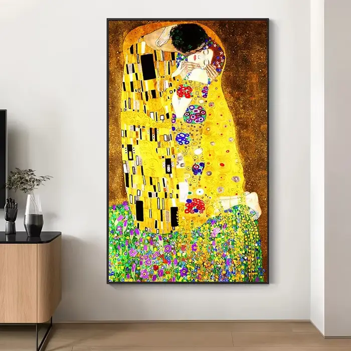 Gustav Klimt Kiss – toile abstraite