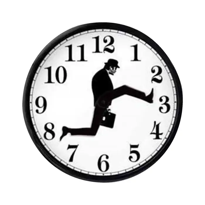 Horloges murales montre Installation facile lire la comédie inspirée du ministère idiot marche horlo