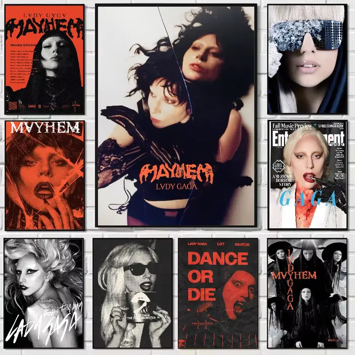 Affiche Singer L-Lady Gaga Mayhem