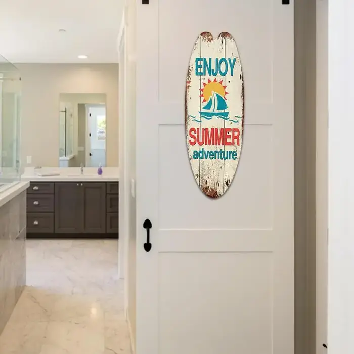 Décor de planche de surf en bois pour la maison