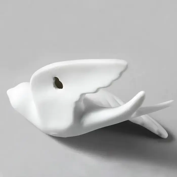 Hirondelles en céramique moineau 3D simples oiseaux