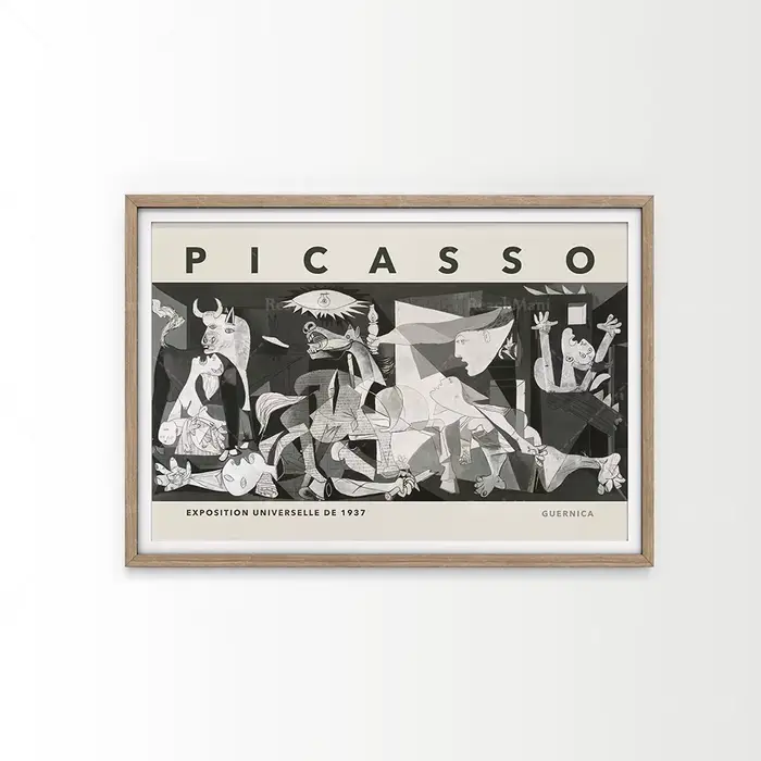 Picasso väggmålFight ar, svartvitt tryck, équipements Picasso tryck, moderna affischer, presentianticorps er, dekoration p252 hemmakontoret,