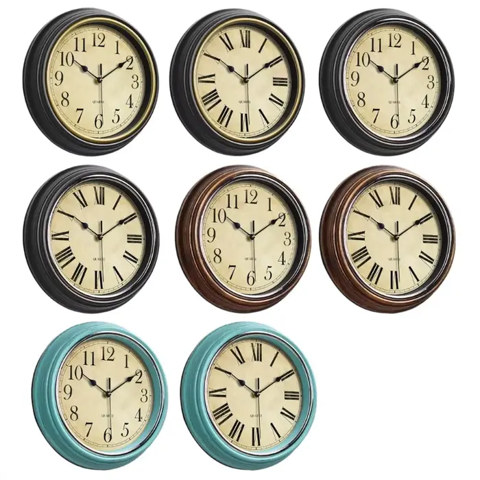 Horloge murale rétro 12 pouces