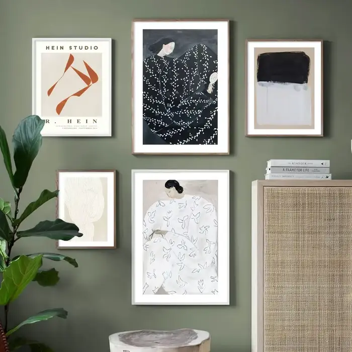 Art mural vintage scandinave