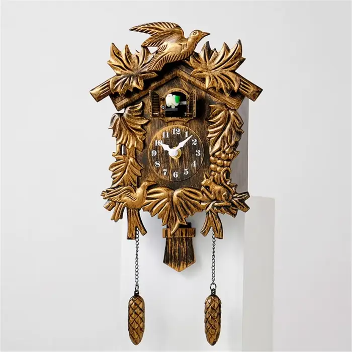 Horloge à pendule amusante en forme d'oiseau coucou