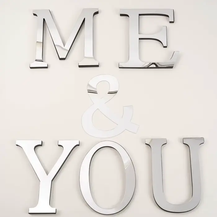 Lettres Anglaises 3D de Grande Taille de 20cm