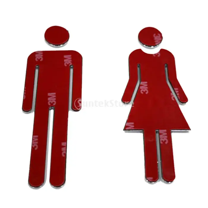 Autocollant de toilette pour homme et femme