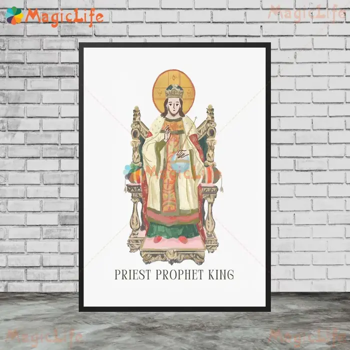 Affiche murale du Sacré-Cœur de Jésus Saint kk, peinture sur toile sans cadre