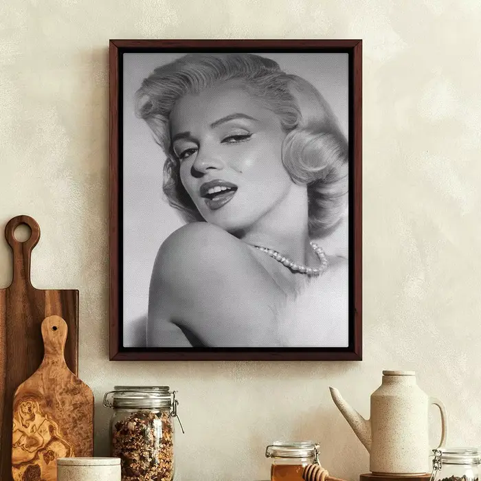 Affiche murale adhésive Marilyn Monroe sur toile