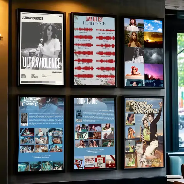 Lana Del Rey – affiche d'album de musique chaude