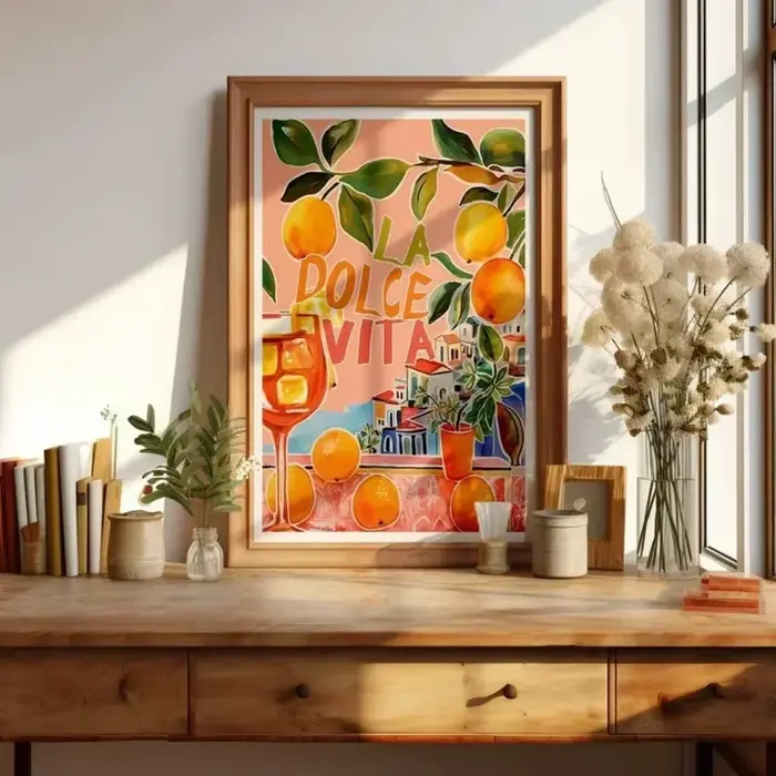 Spritz La Dolce Vita Lemon Italie Affiches de voyage et impressions
