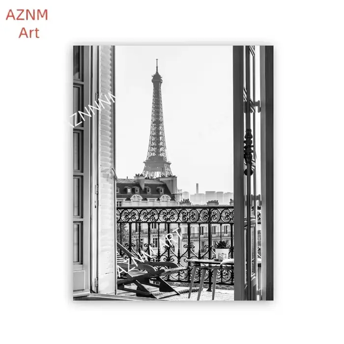 Affiche de photographie de paysage urbain de Paris