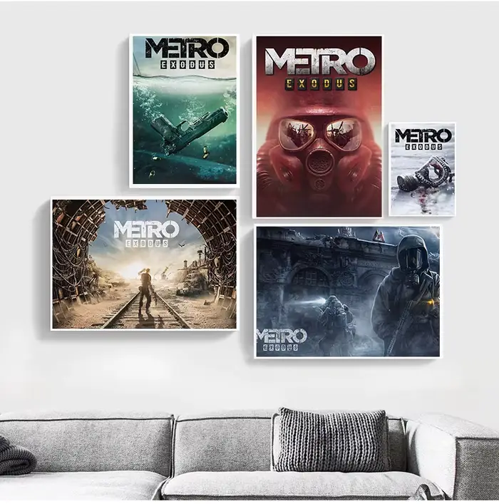 Affiches de jeu de tir d'aventure Metro Exodus