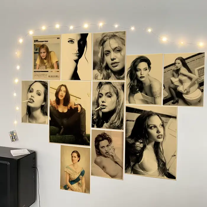 Angelina Jolie – affiche Vintage en papier Kraft