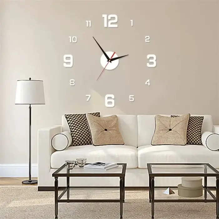 Horloge numérique lumineuse, horloge murale stéréoscopique DIY, horloge silencieuse, horloge murale pour salon, chambre à coucher, décorations pour la maison