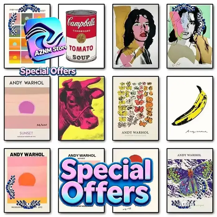 Affiches d'exposition Andy Warhol Pop Art Museum