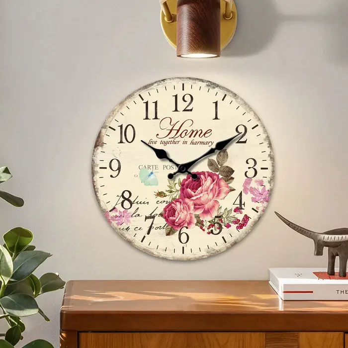 1 Horloge Murale en Bois