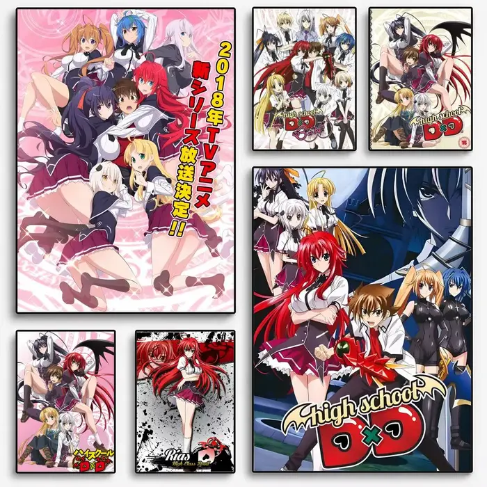 Affiche High School DxD Hero, décoration de la maison, impression d'art mural intérieur, affiches de garage, cadeau