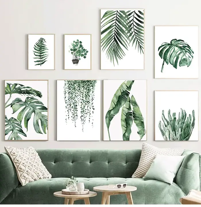 Affiche de plantes tropicales de style scandinave