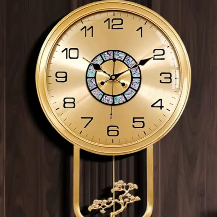 Horloge murale esthétique Unique conception mécanique industrielle Restaurant