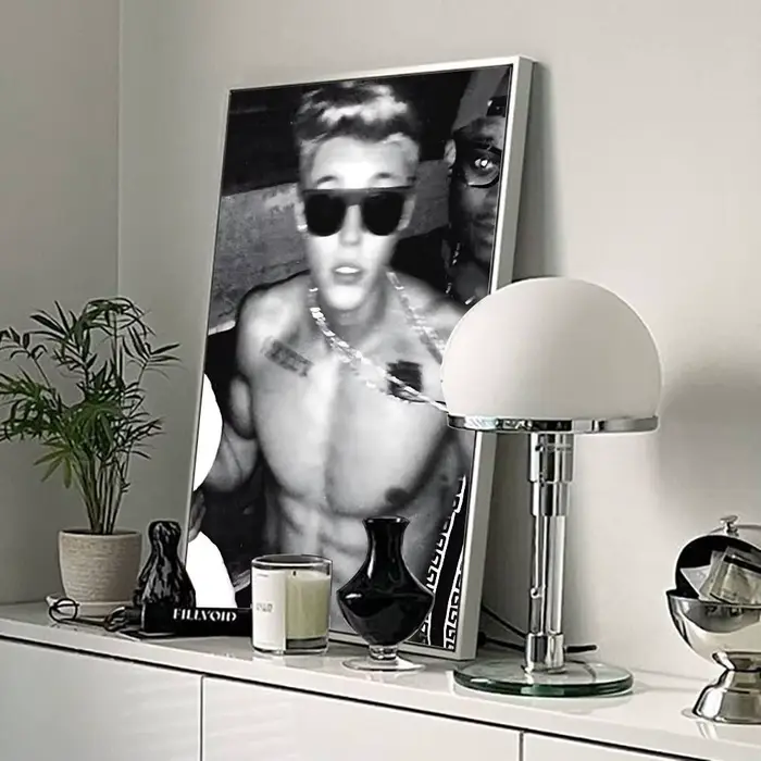 Affiche de chanteur J-Justin Biebers, peinture sur toile, décoration murale, impression pour décorat