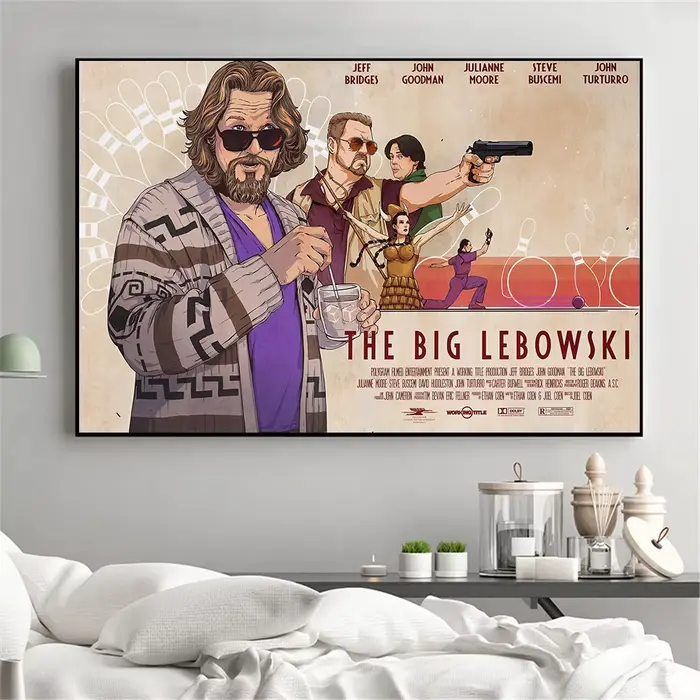 Affiches du film de comédie classique The Big Lebowski
