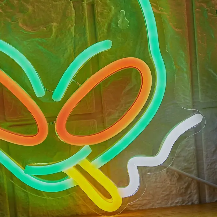 Chi-buy LED néon Alien fumer enseignes au néon veilleuse 3D mur Art & salle de jeu chambre salon déc