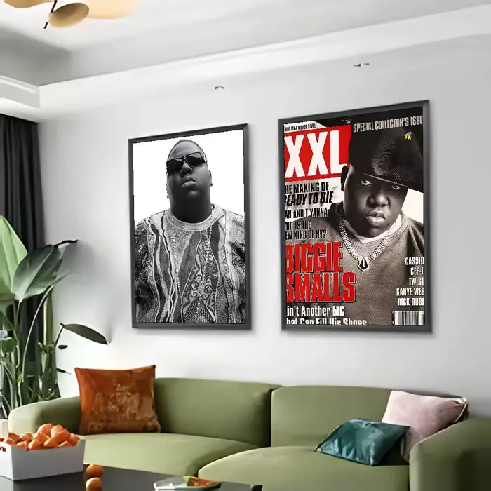 Hip-hop artiste t-le notoire B.I.G-MT chanteur affiche Art peinture