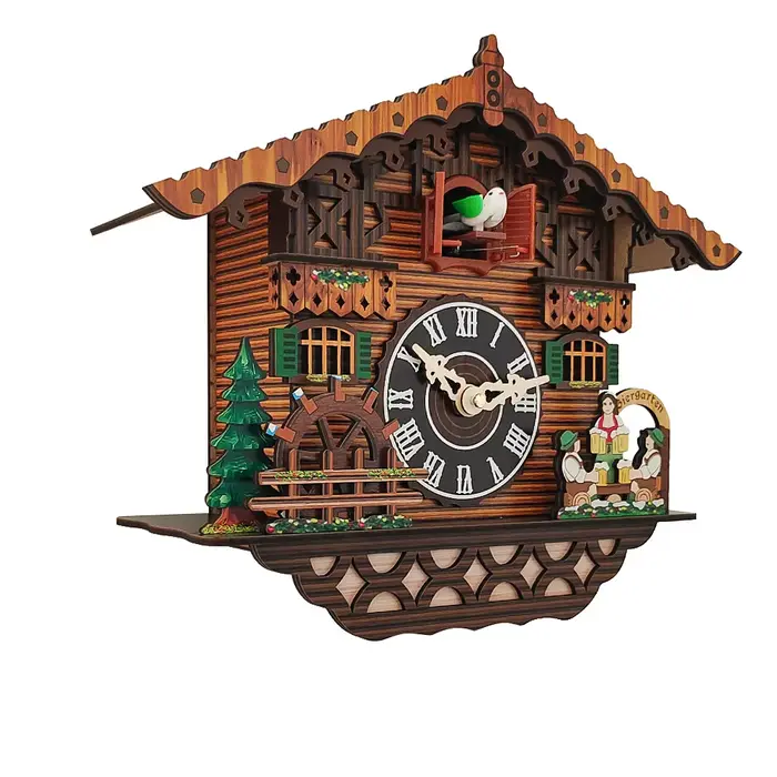 Horloge murale en bois