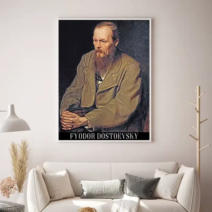 Peinture à l'huile de portrait russe sur toile