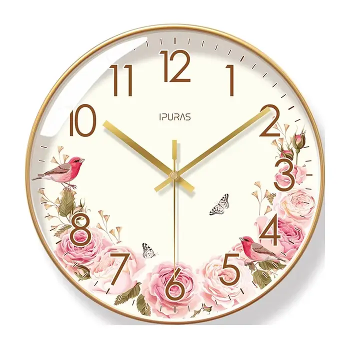 Horloge murale tournesol pour salon