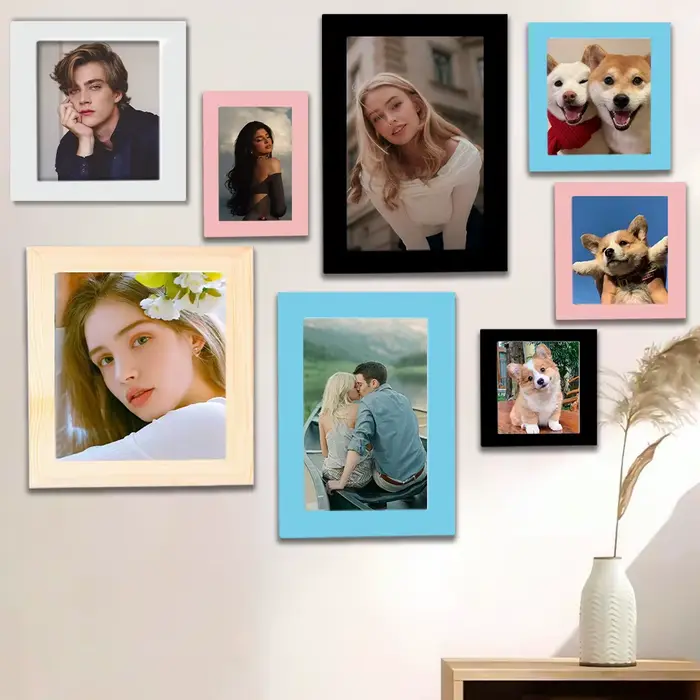 Cadre photo d'image personnalisé 1 pièce, cadres d'image personnalisés pour cadeau, options de tailles multiples, art mural, décoration de chambre