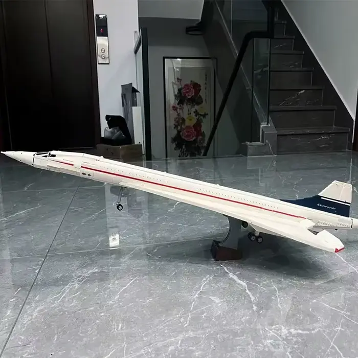 Nouvelles icônes Concorde Airbus célèbre supersonique Commercial passager avion modèle blocs de construction jouets pour enfants cadeaux
