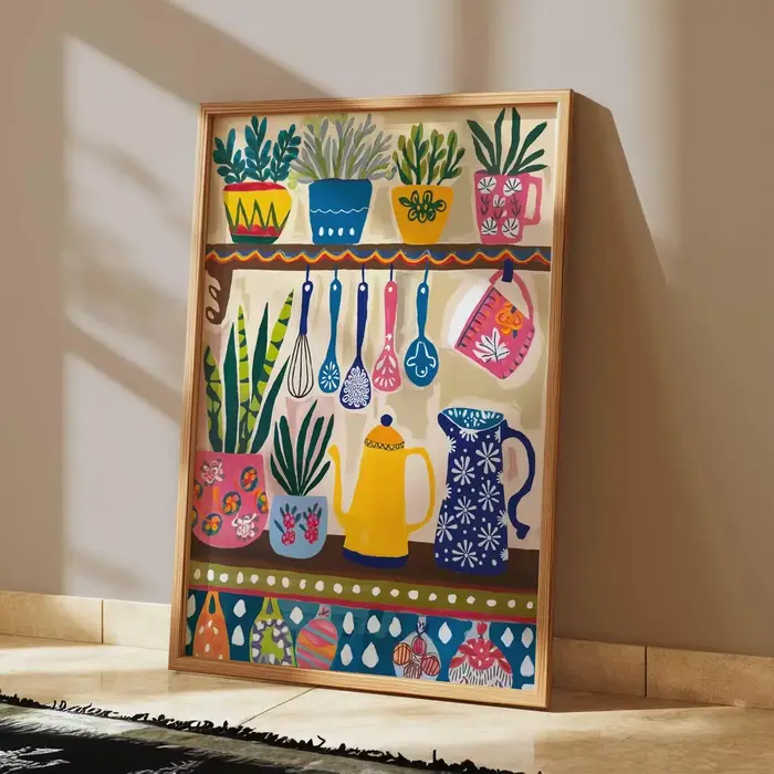 Décoration murale colorée pour cuisine