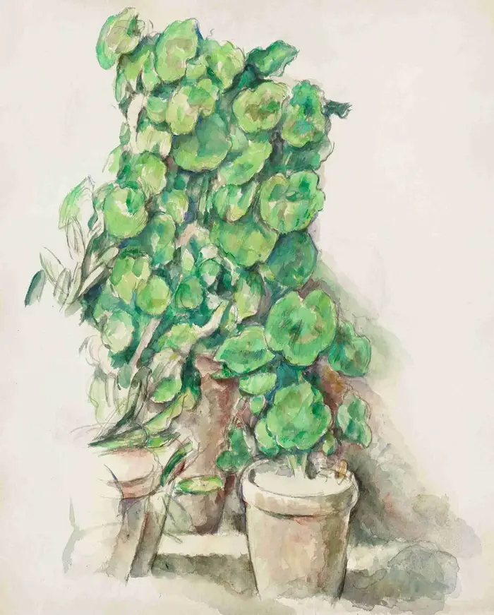 1 pièce (sans cadre) – Affiches d'art vintage Paul Cézanne, nature morte du jardin, pots en terre cu