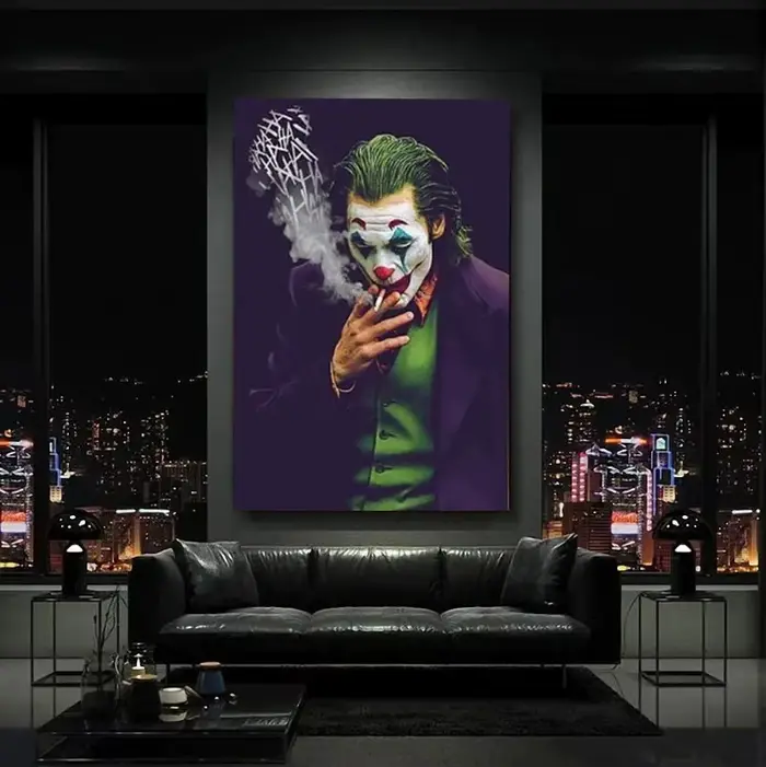 Toile de peinture étoile du film The Jokers