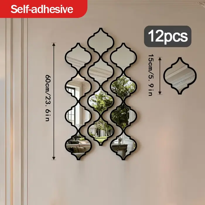 Grand miroir marocain 12 pièces