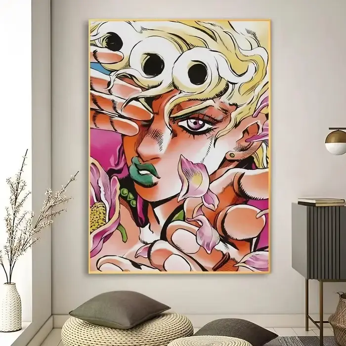 Affiches d'anime Jojo's Bizarre Adventure, Jotaro KujoRohan KishibeGiorno Giovanna, peinture sur toi