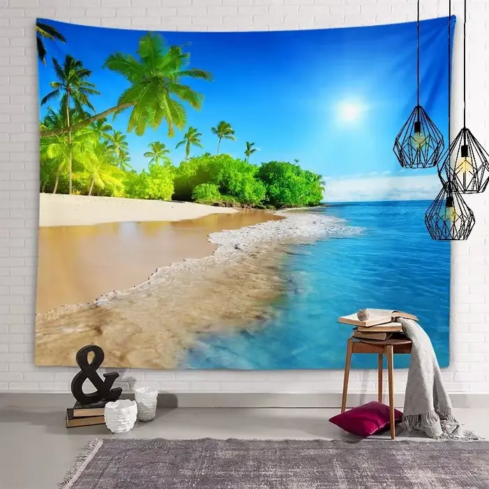 Tapisserie décorative esthétique de paysage naturel