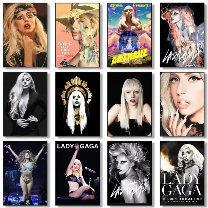 Affiche murale de Lady Gaga Born This Way Pop Singer Star