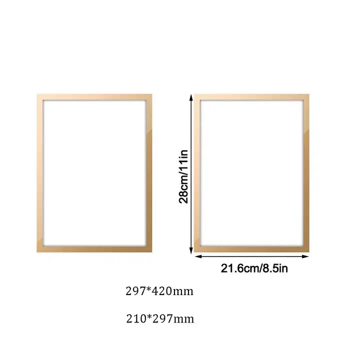 A3 A4 8.5x11 pouces cadre Photo magnétique affiche certificat œuvre mur décor à la maison cadres