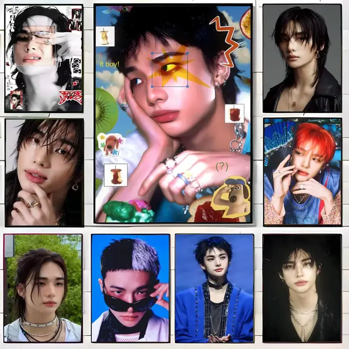 Affiche de chanteur coréen H-Hyunjin