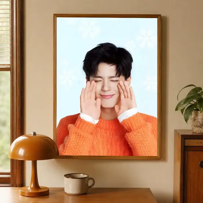 Affiche d'art mural moderne avec image de l'acteur P-Park Bo-gum, affiche vintage pour décoration de