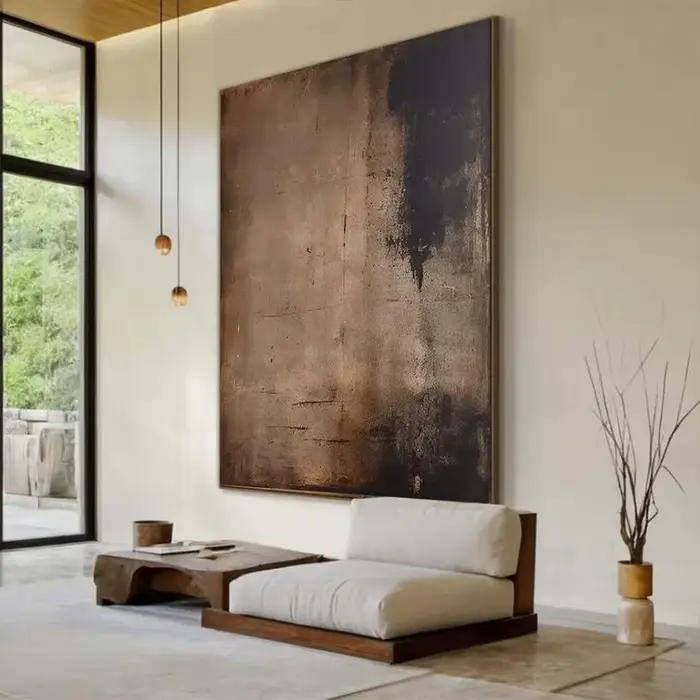 Peinture à l'huile abstraite 100% faite à la main