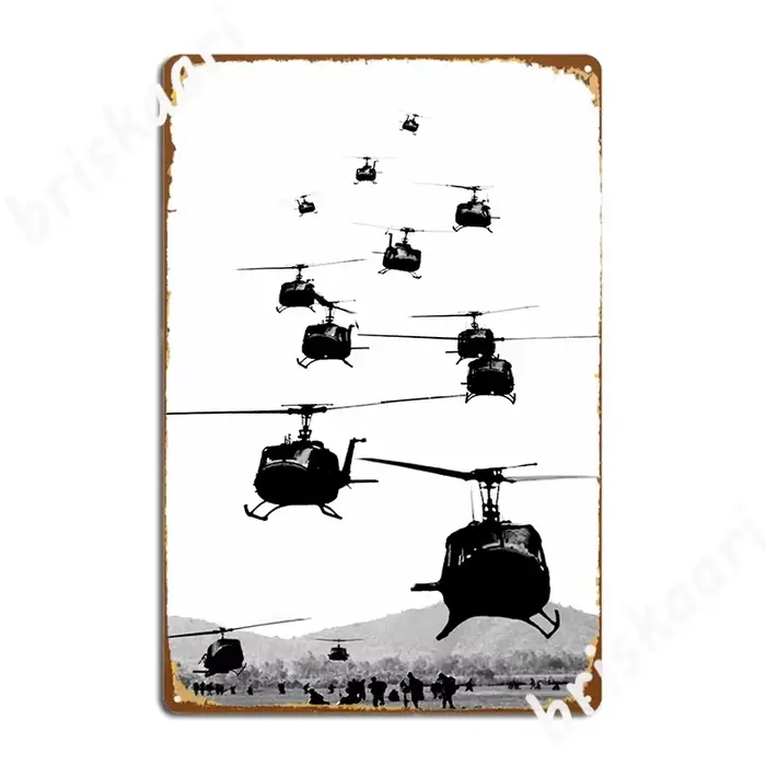 Affiche d'hélicoptères Uh1 Huey